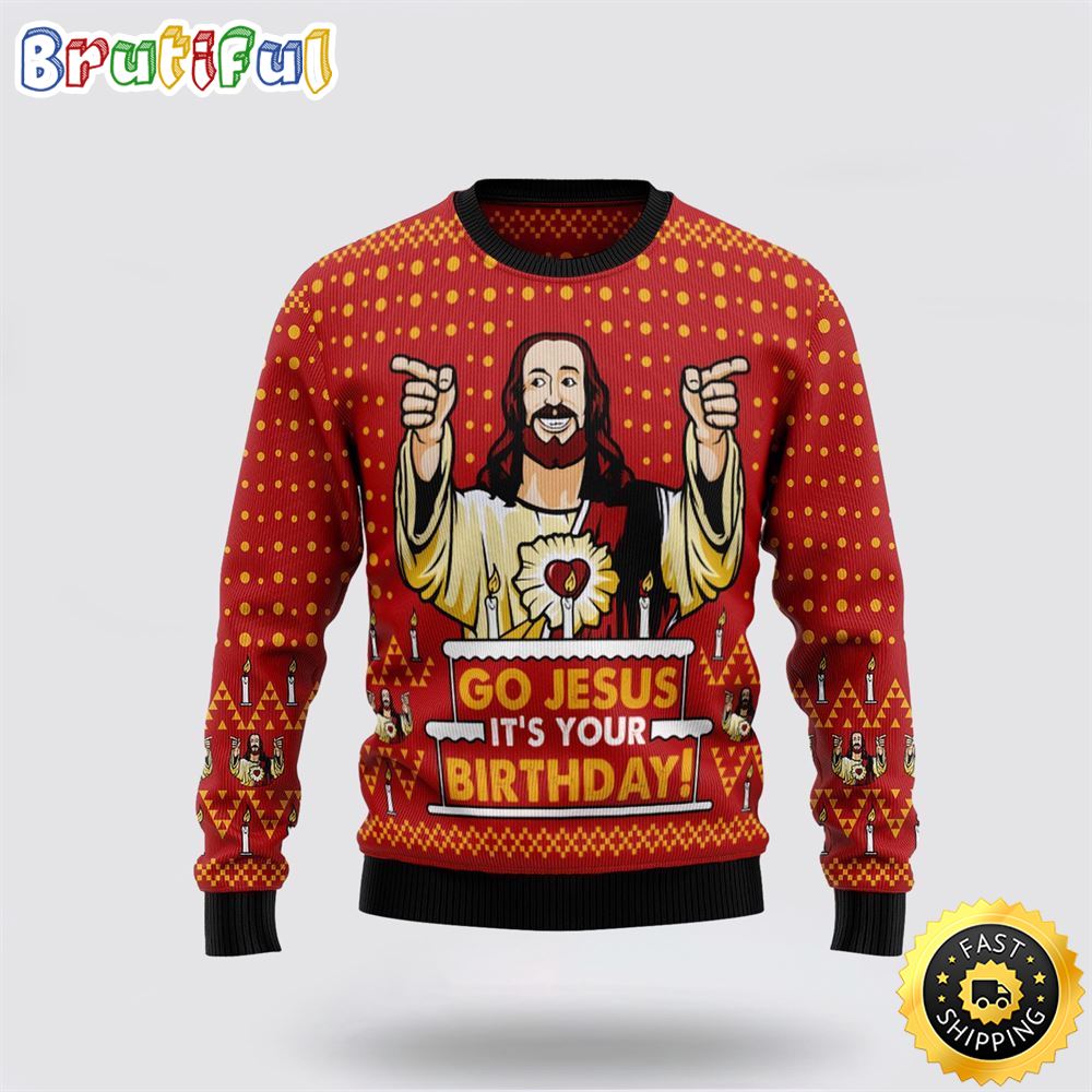 Jesus's Birthday Ugly Christmas Sweater Gifts For Christian Families