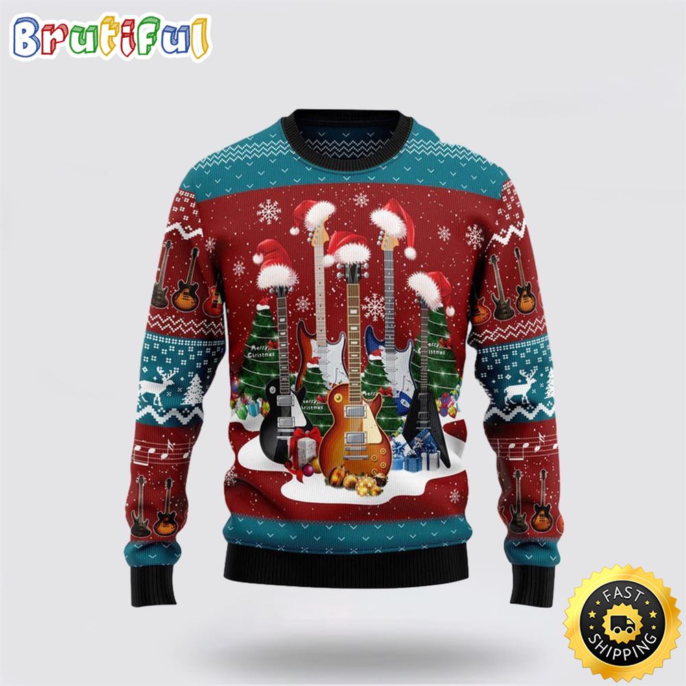 Merry Guitars Funny Ugly Christmas Sweater Christmas Gift For That Everyone Will Love
