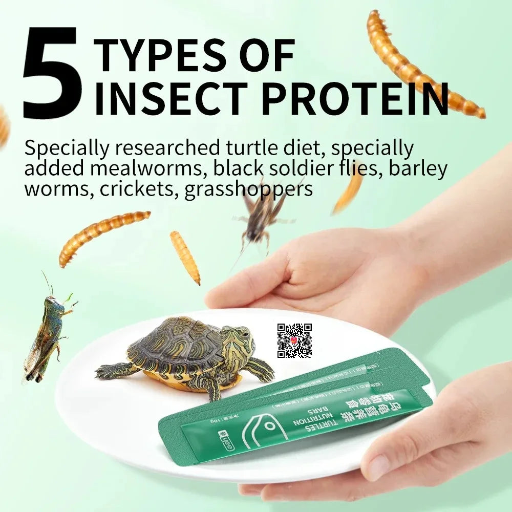 Yee Small Turtle Snacks Nutrition Meat Strips Turtle Food Turtle Feed Breadworms Meat Puree