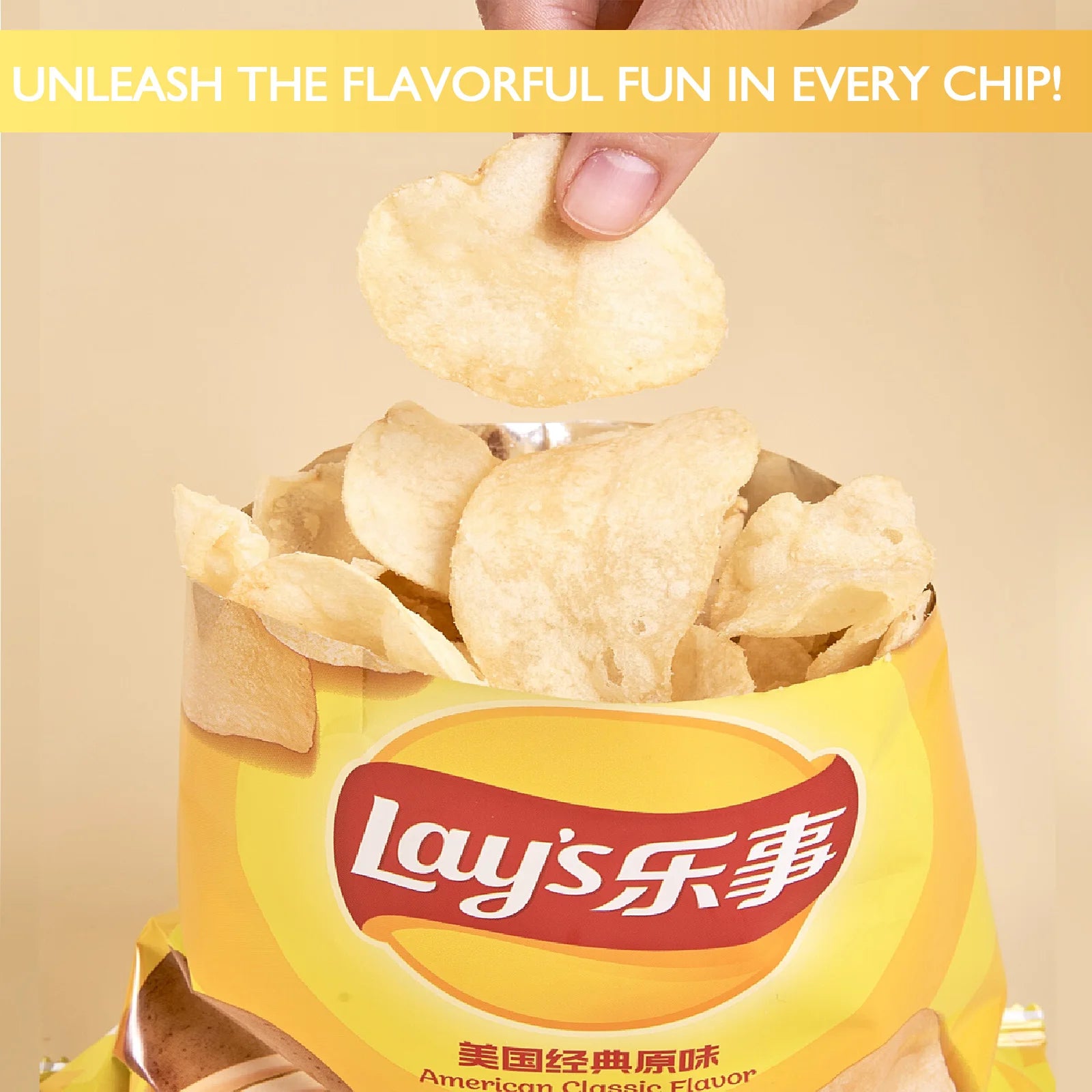 Lay's Potato Chips，Wave Chips 2.29/2.47oz(65/70g)*3 Packs Satisfying Snacks Office Snack Food Sale
