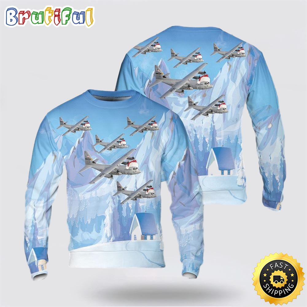US Air Force C-130J Super Hercules 3D Sweater